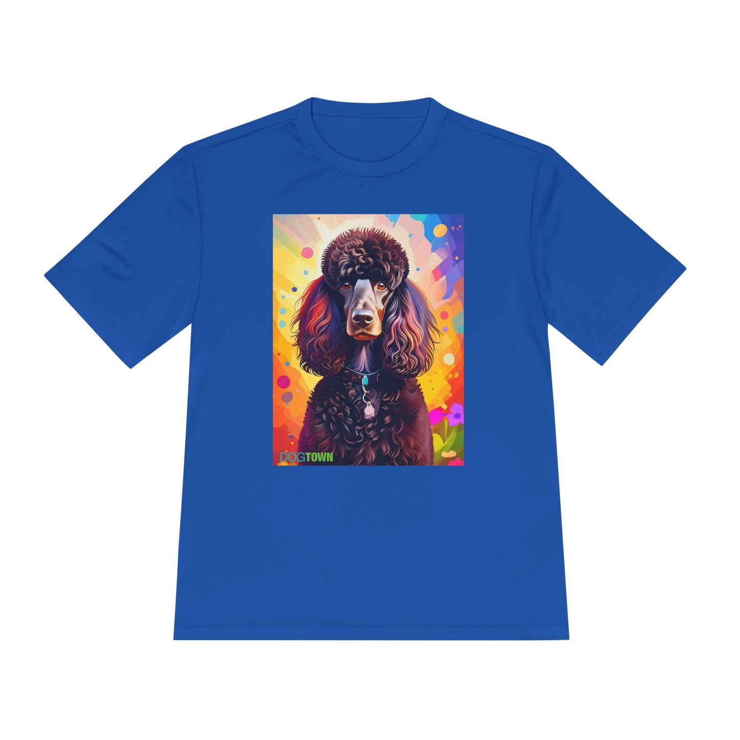 Pup Art Canvas Unisex Moisture Wicking Tee (Poodle Standard)