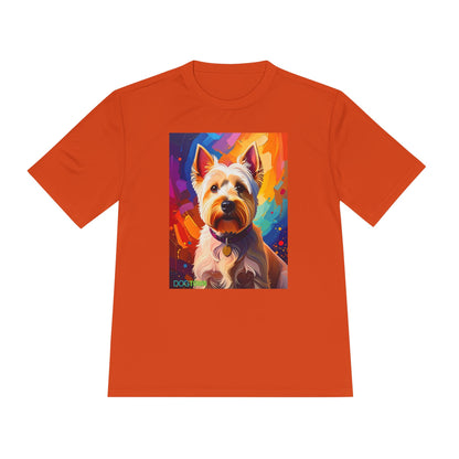 Pup Art Canvas Unisex Moisture Wicking Tee (West Highland White Terrier (Westie))