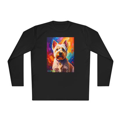 Pup Art Canvas Sport Long Sleeve Tee (West Highland White Terrier (Westie))