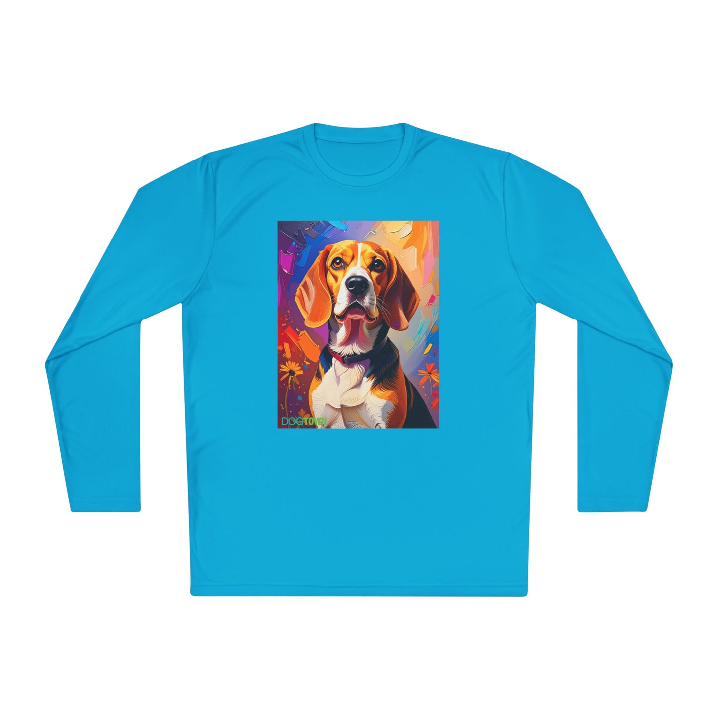 Pup Art Canvas Sport Long Sleeve Tee (Beagle)