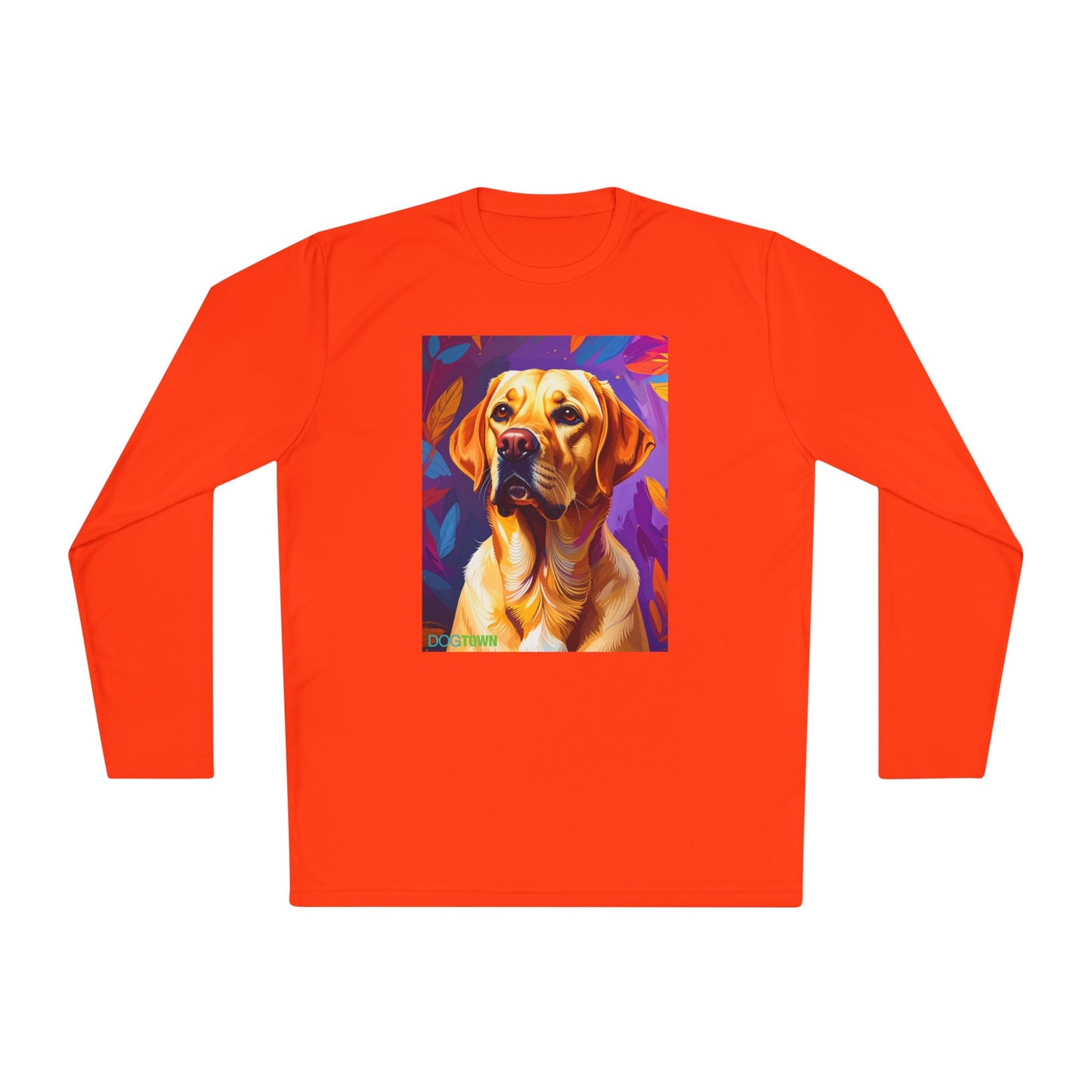 Pup Art Canvas Sport Long Sleeve Tee (Yellow Lab)