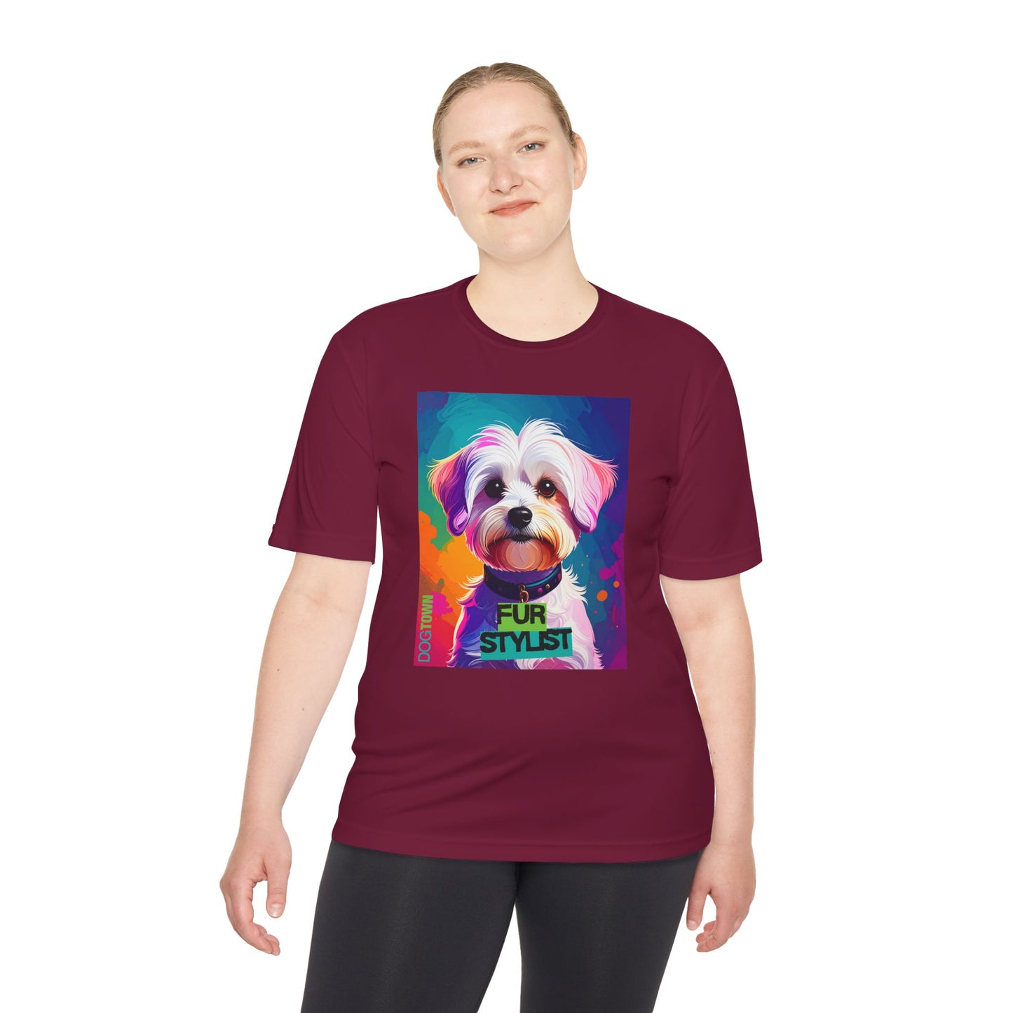 Dogtown Fur Stylist Groomer Shirt (Colorful with Havanese)