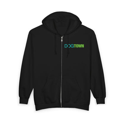 Dogtown - Classic Left Chest Plus Size Unisex Zip Up Hoodie