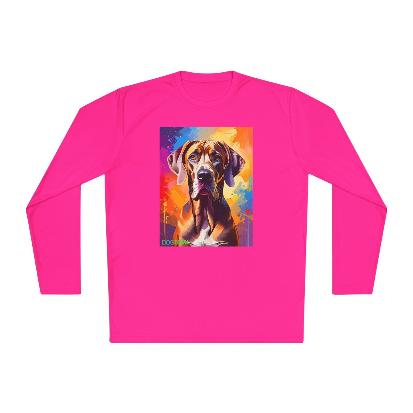 Pup Art Canvas Sport Long Sleeve Tee (Great Dane)