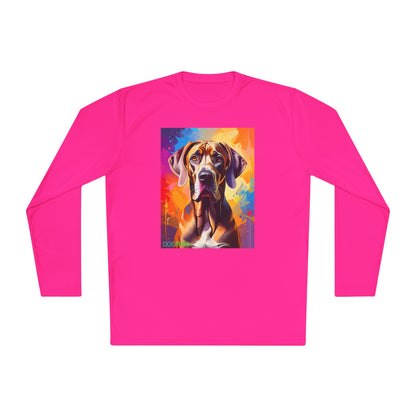 Pup Art Canvas Sport Long Sleeve Tee (Great Dane)
