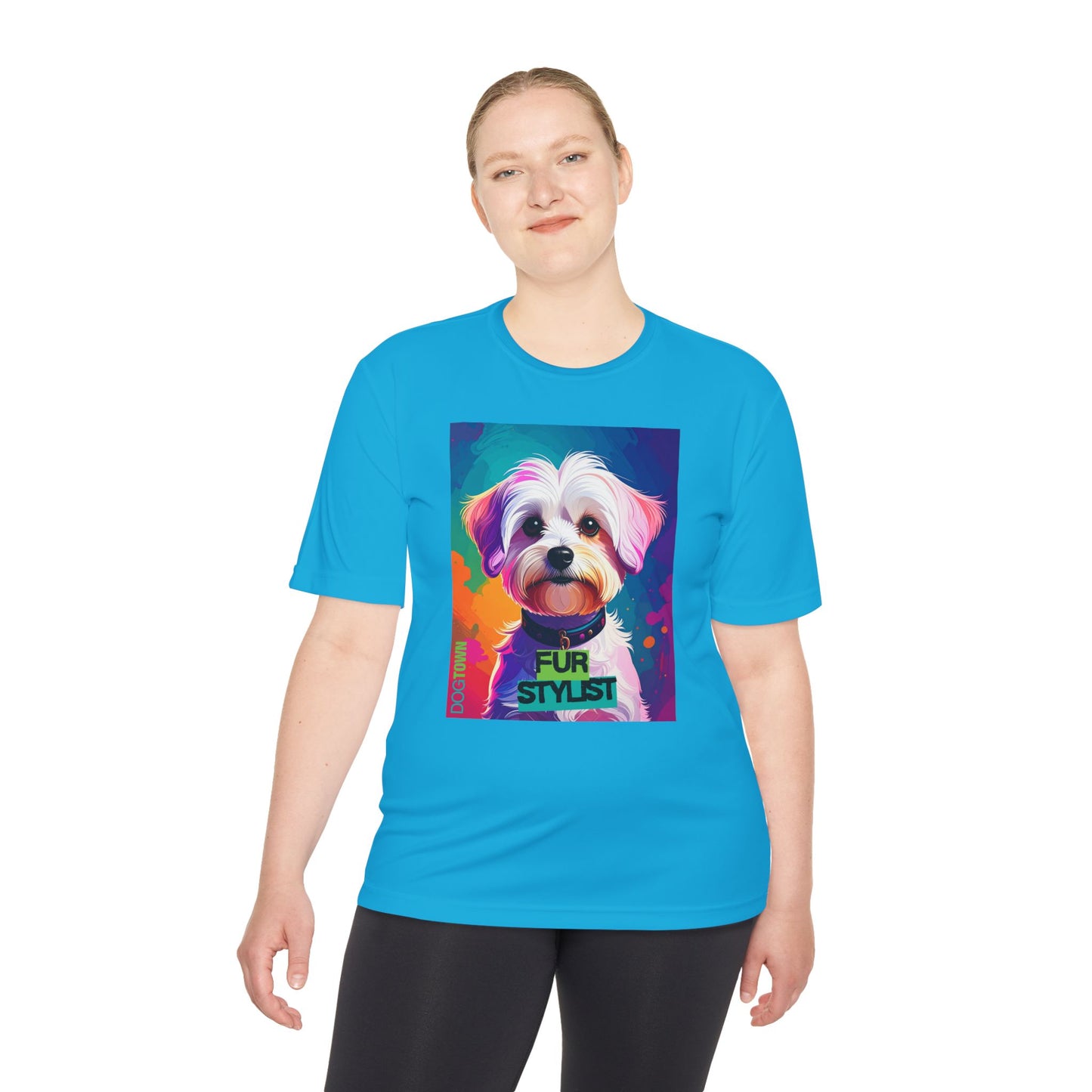 Dogtown Fur Stylist Groomer Shirt (Colorful with Havanese)