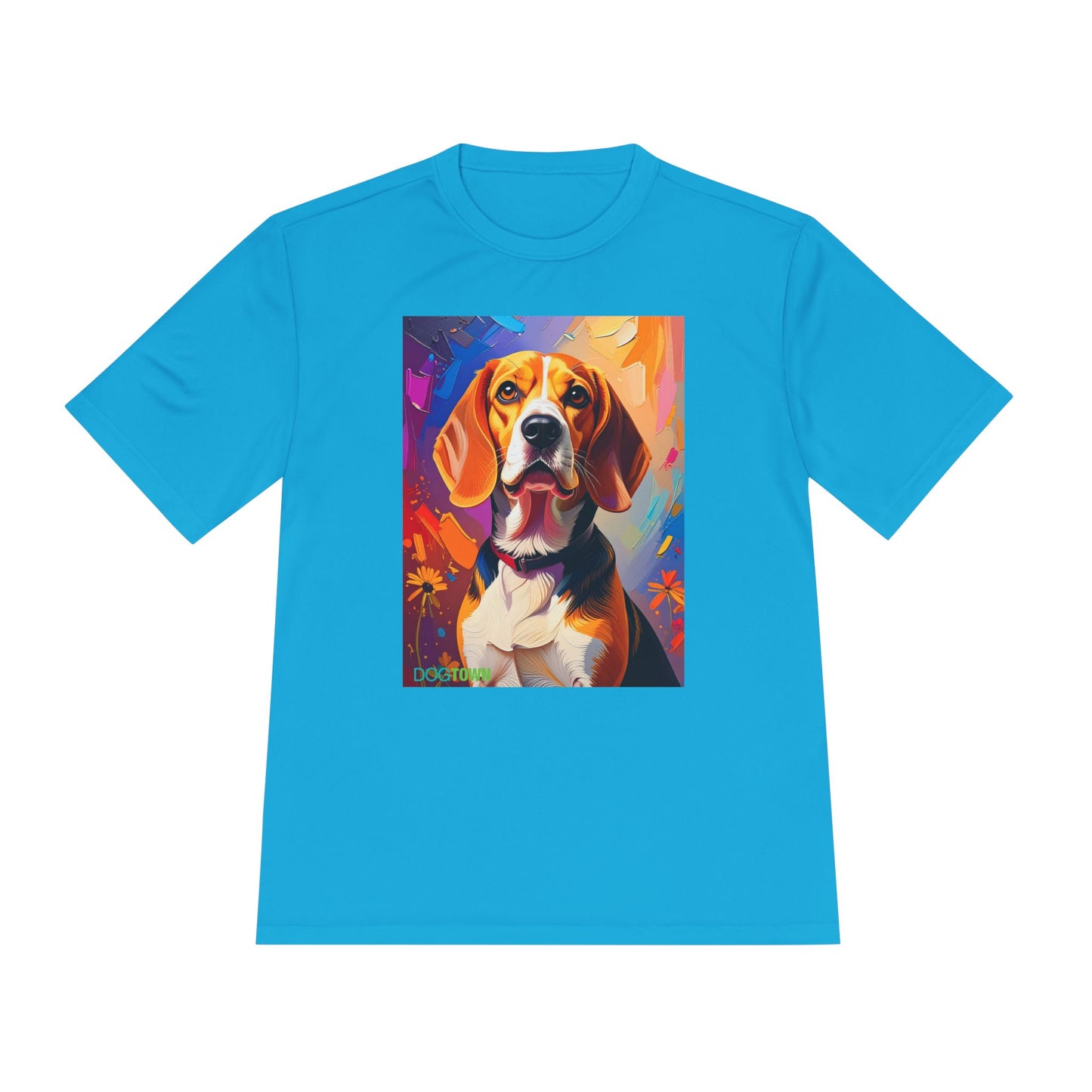 Pup Art Canvas Unisex Moisture Wicking Tee (Beagle)