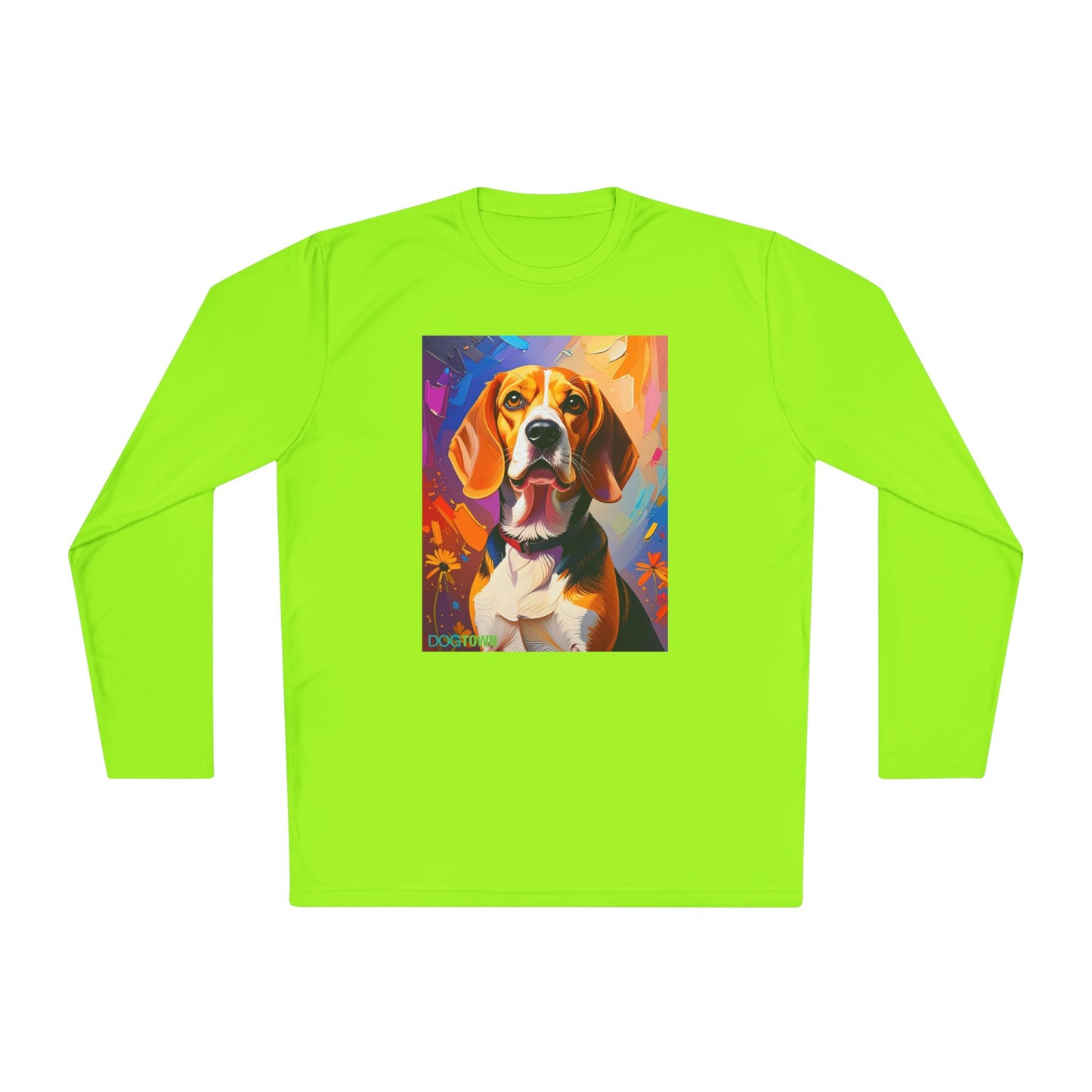 Pup Art Canvas Sport Long Sleeve Tee (Beagle)