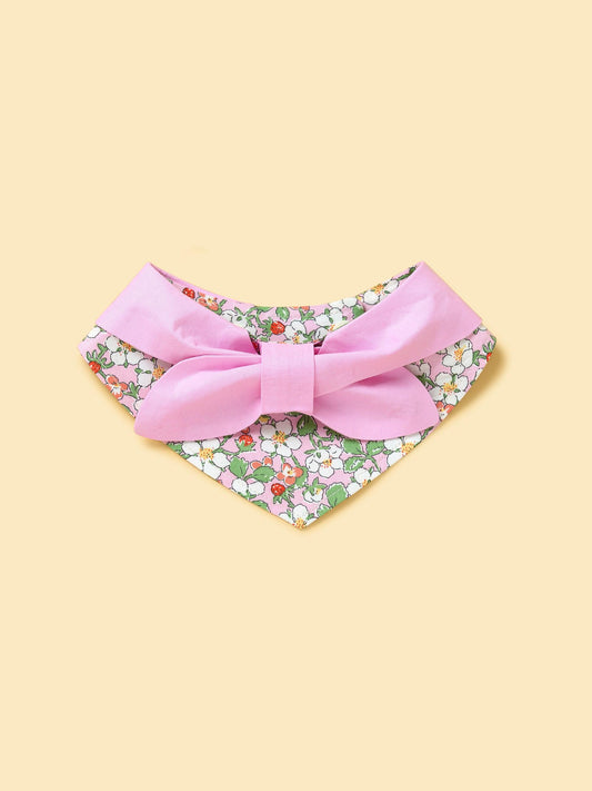 Bowtiful Garden Pink Floral Bandana