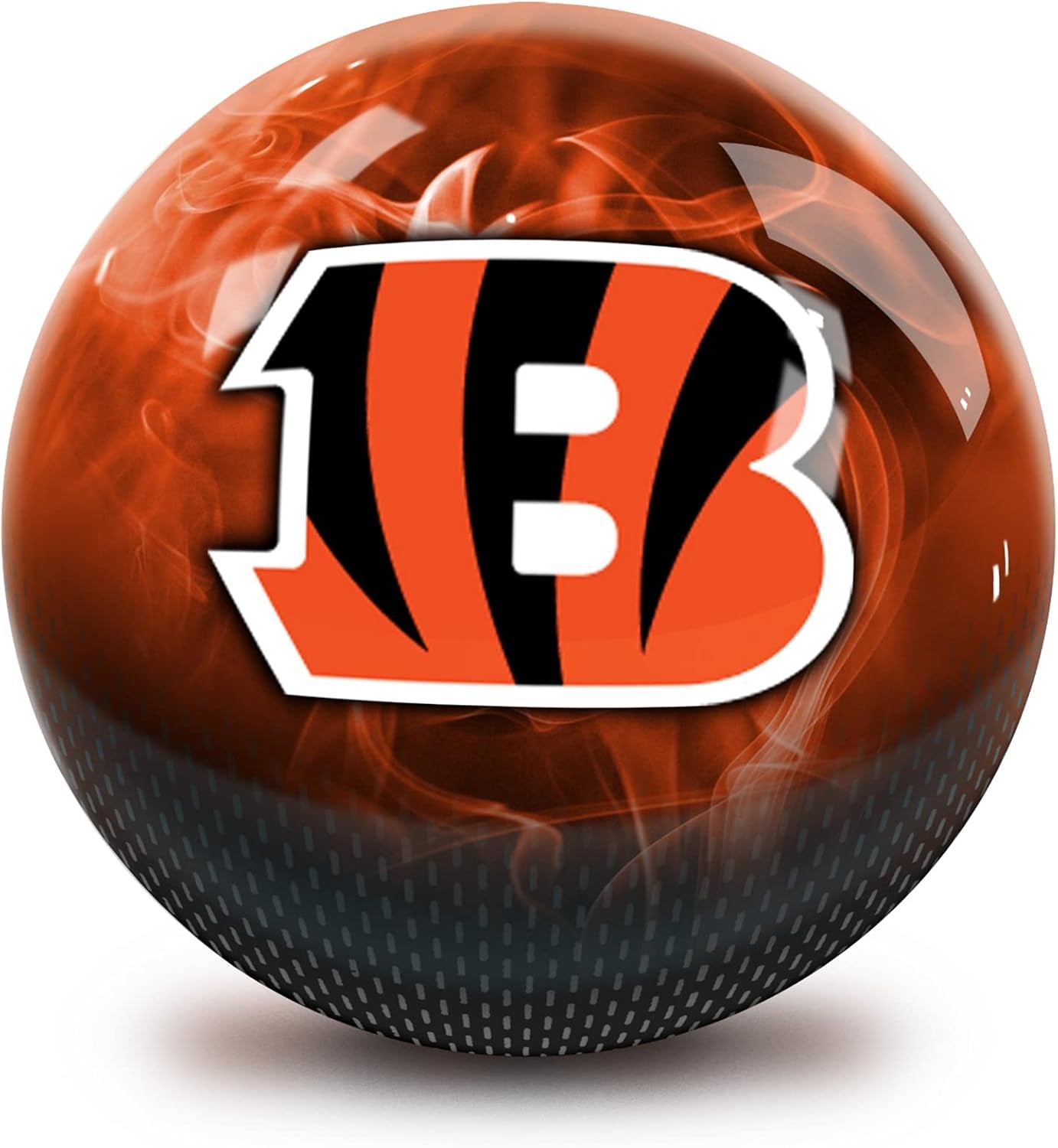 NFL Cincinnati Bengals on Fire Undrilled Bowling Ball