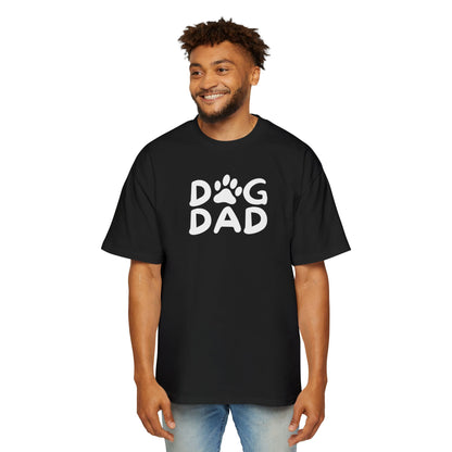 Dog Dad Heavy Oversized Tee, Perfect Gift for Dog Lovers, Casual Comfort, Father's Day, Pet Parent Apparel