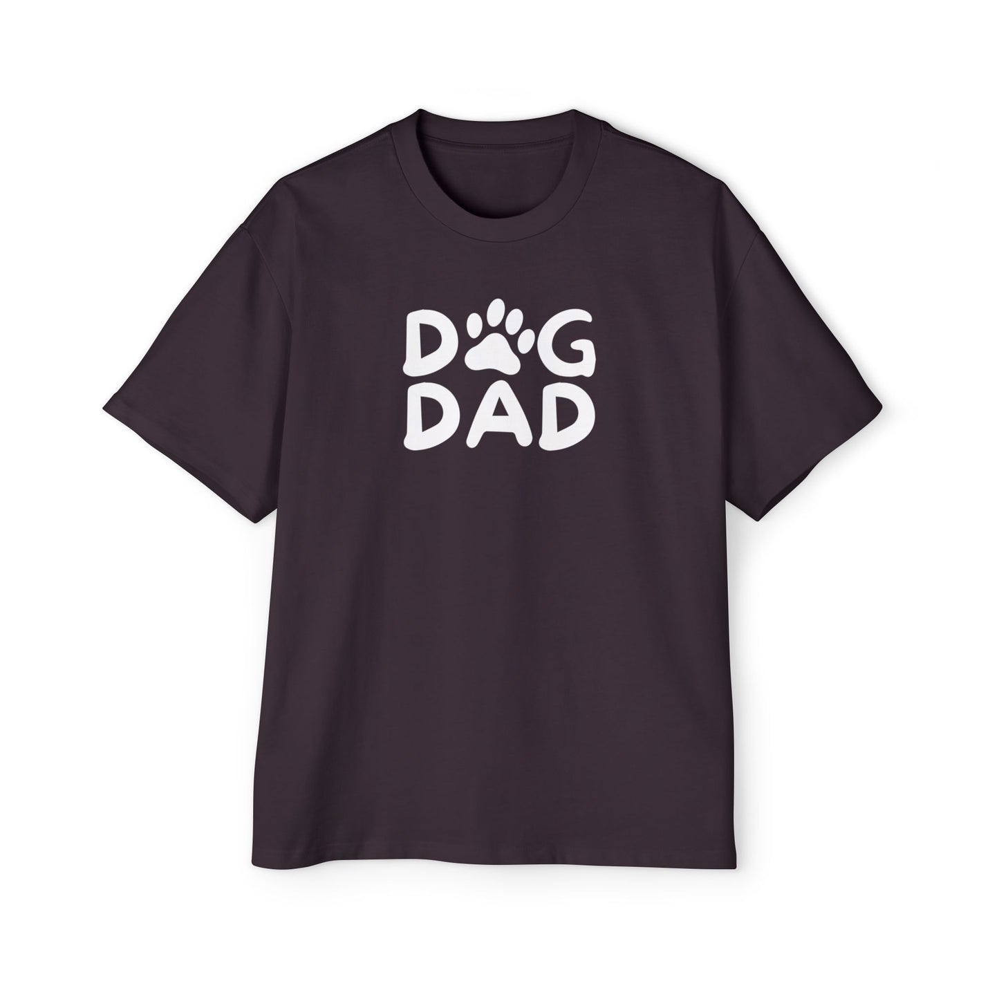 Dog Dad Heavy Oversized Tee, Perfect Gift for Dog Lovers, Casual Comfort, Father's Day, Pet Parent Apparel