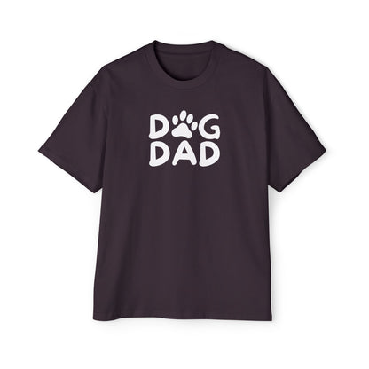 Dog Dad Heavy Oversized Tee, Perfect Gift for Dog Lovers, Casual Comfort, Father's Day, Pet Parent Apparel