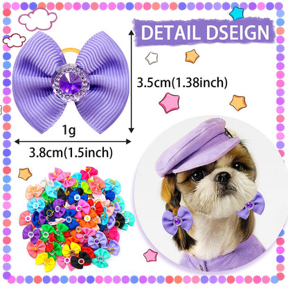 Dog Hair Bows Dog Bows With Diamonds