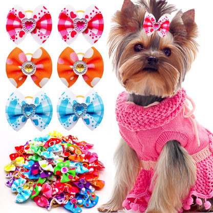 Dog Hair Bows Dog Bows With Diamonds
