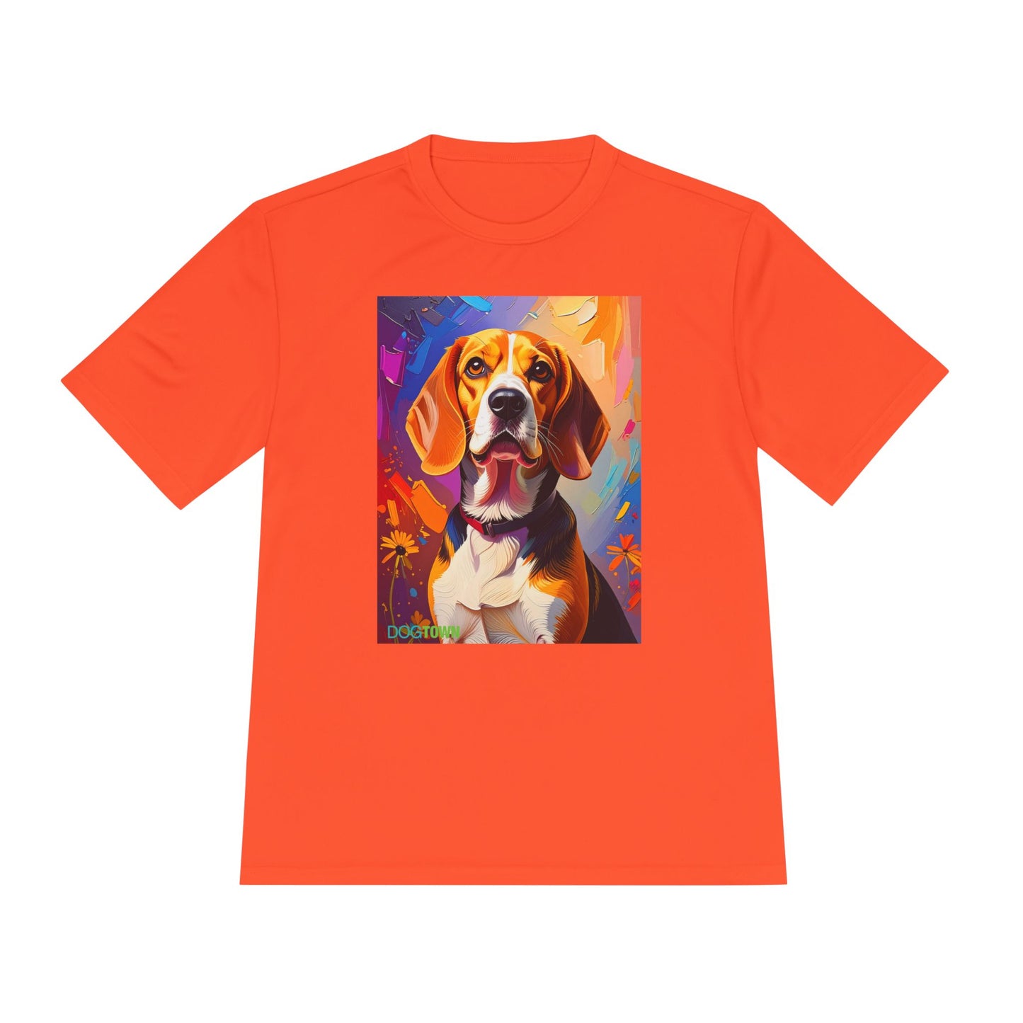 Pup Art Canvas Unisex Moisture Wicking Tee (Beagle)