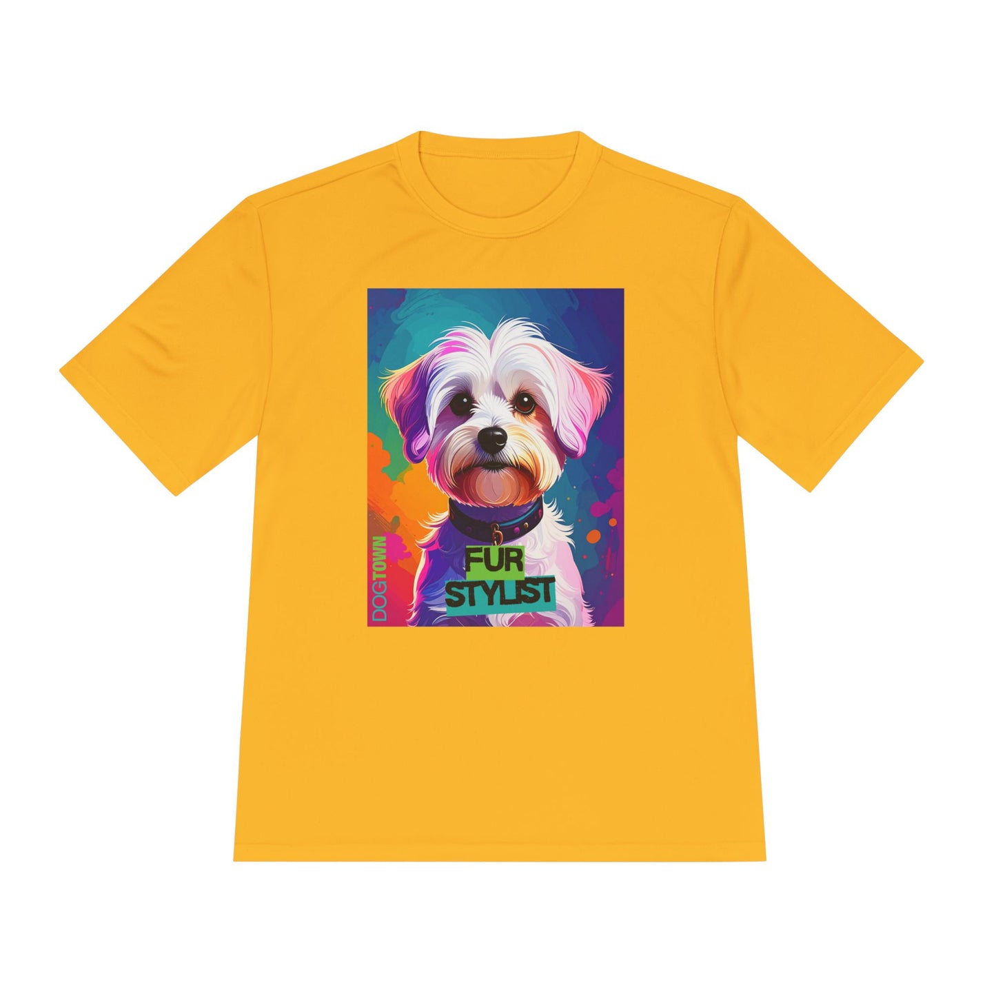 Dogtown Fur Stylist Groomer Shirt (Colorful with Havanese)