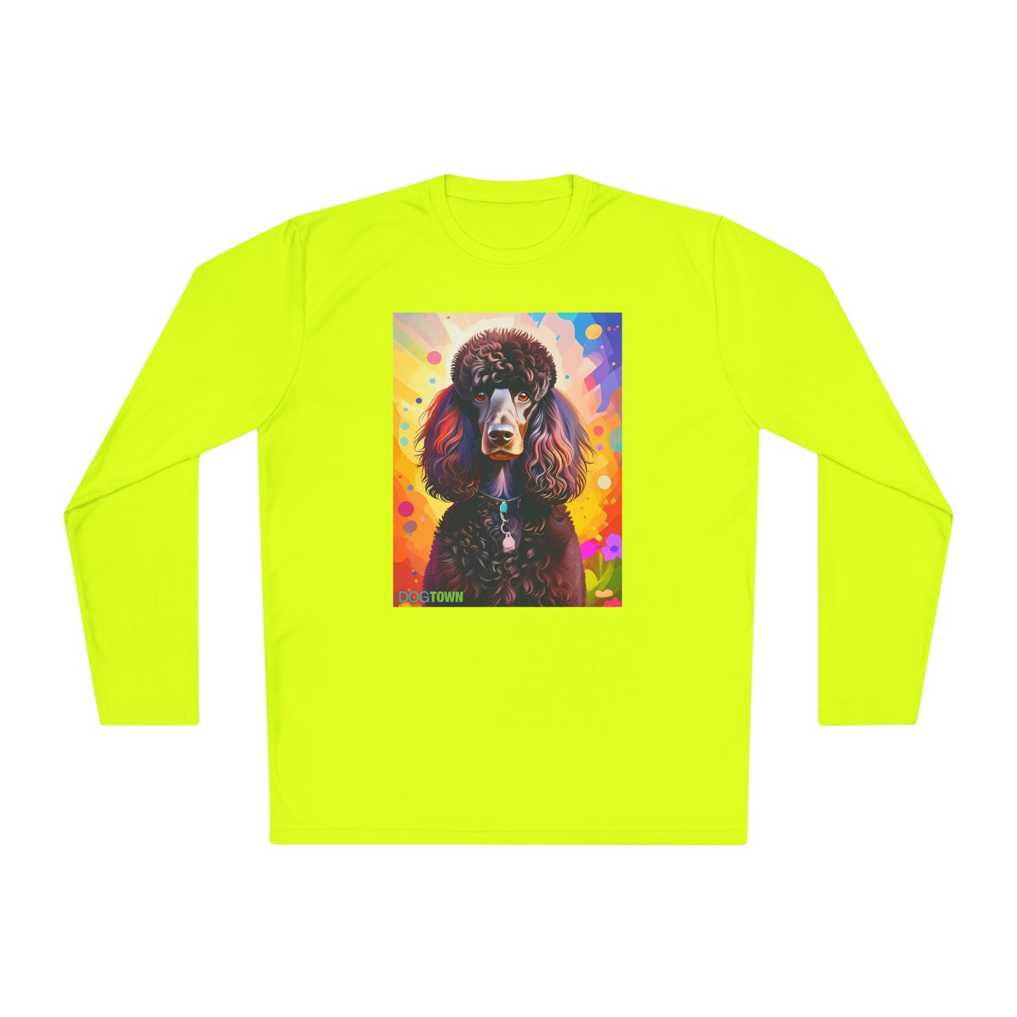 Pup Art Canvas Sport Long Sleeve Tee (Poodle Standard)