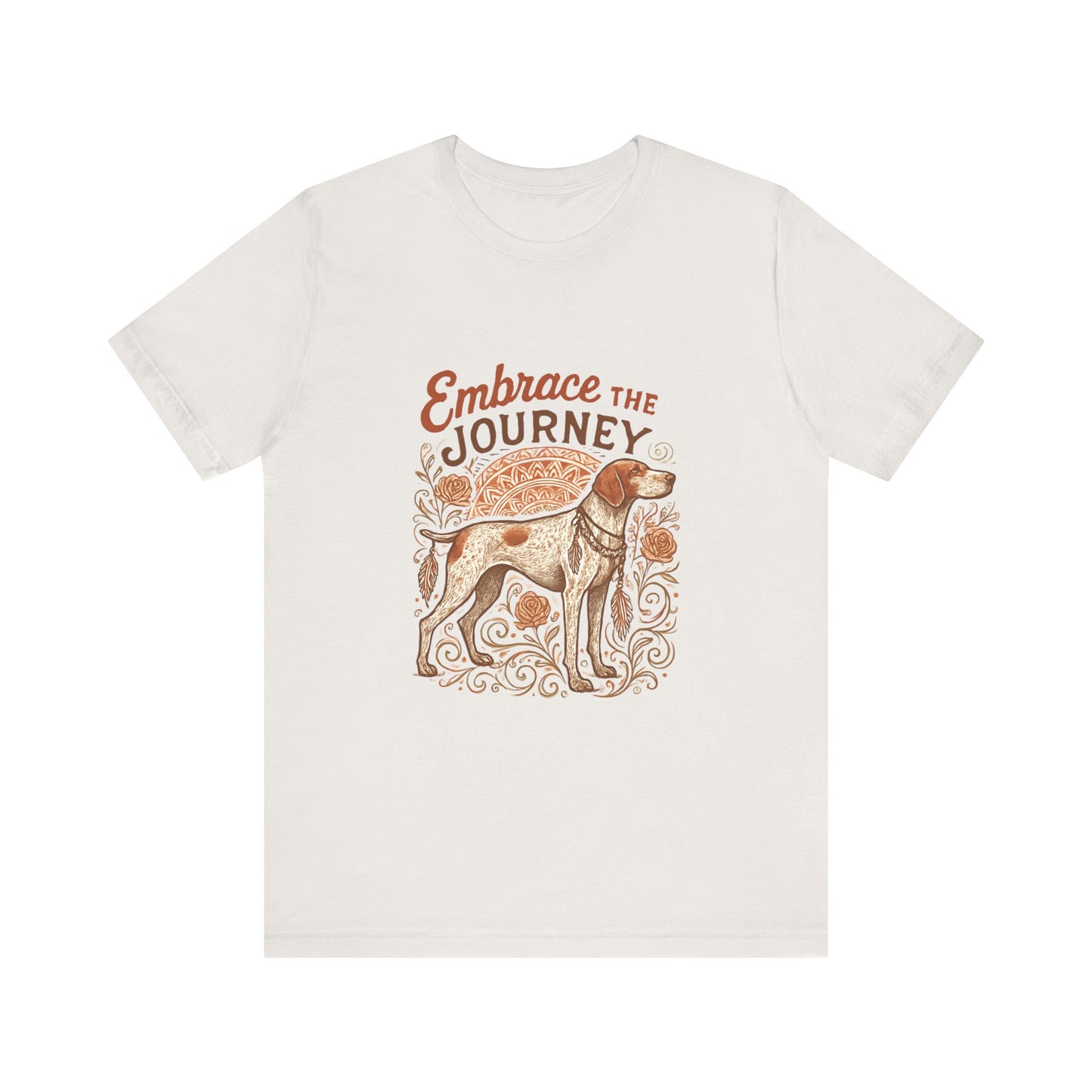 Dogtown Boho Revival "Embrace the Journey" Unisex Jersey Short Sleeve Tee (German Shorthaired Pointer)