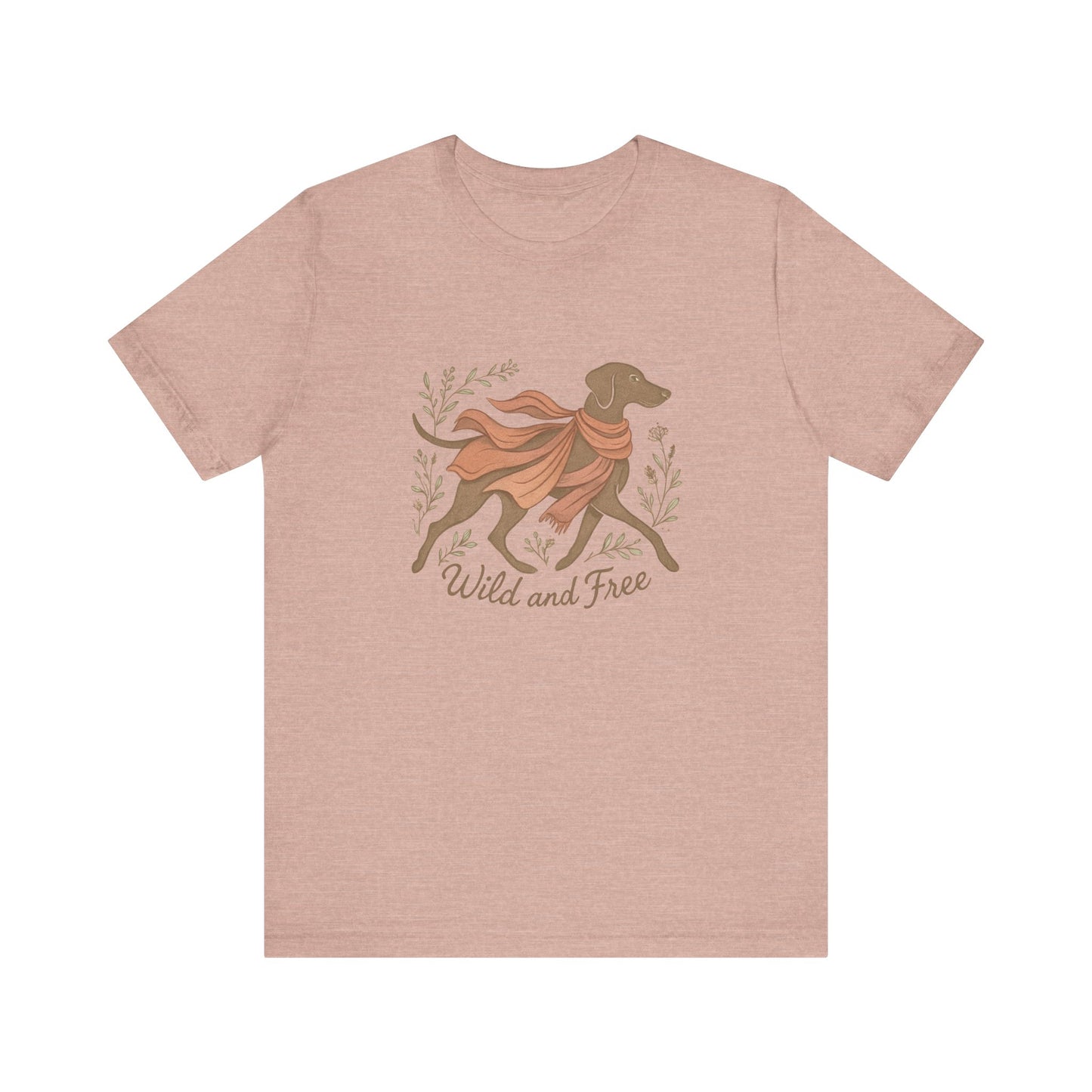 Dogtown Boho Revival "Wild and Free" Unisex Jersey Tee (Weimaraner)