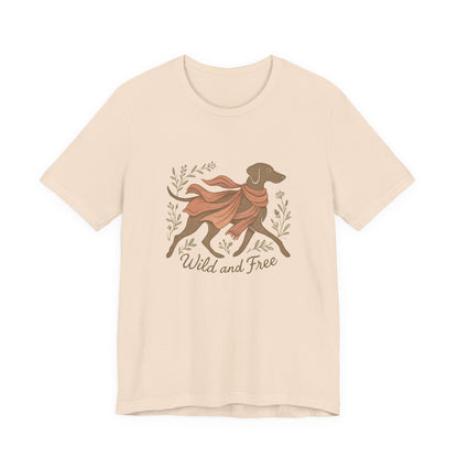 Dogtown Boho Revival "Wild and Free" Unisex Jersey Tee (Weimaraner)