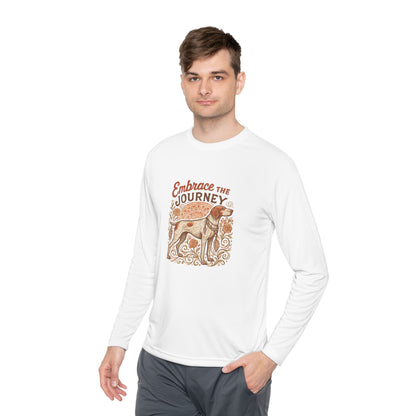 Dogtown Boho Revival "Embrace the Journey" Polyester Sport Long Sleeve Tee (German Shorthaired Pointer)
