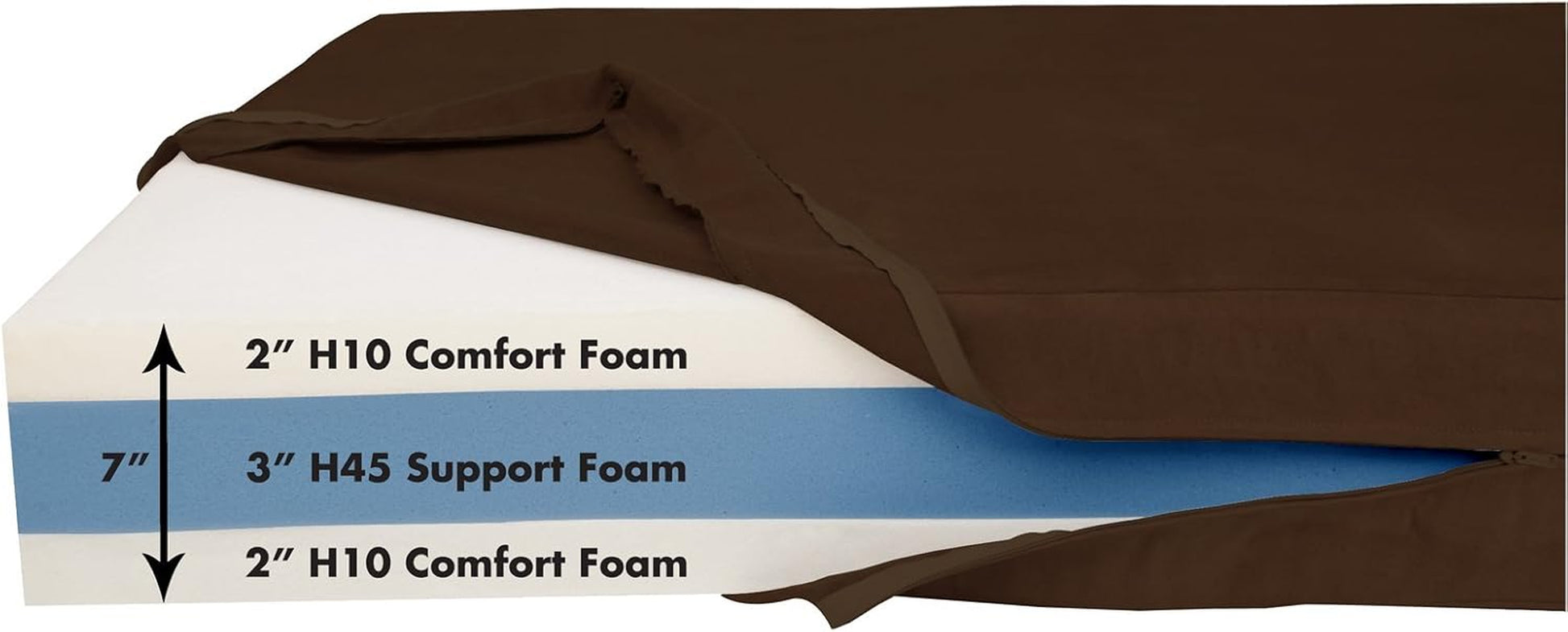  XL 7" Memory Foam Orthopedic Dog Bed