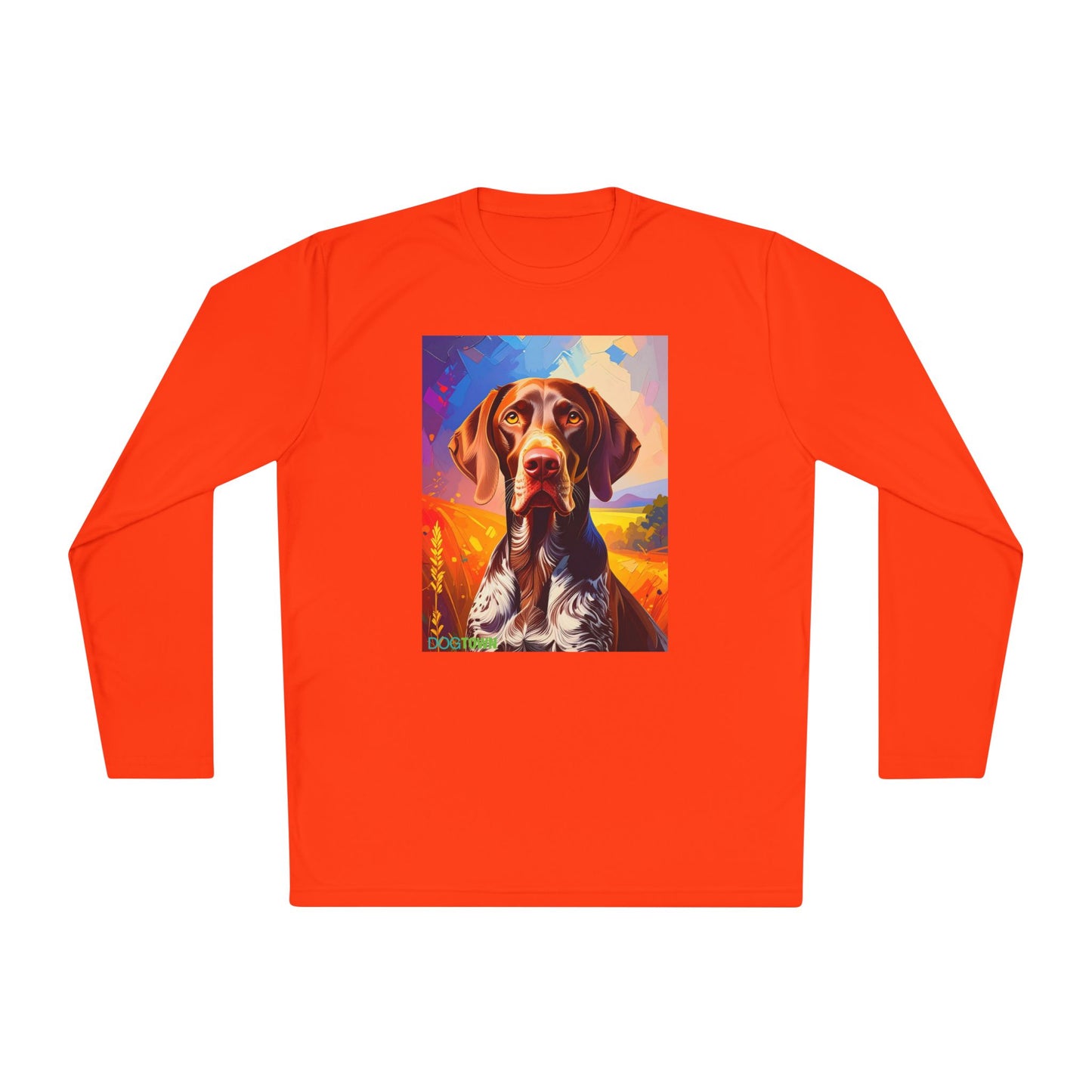 Pup Art Canvas Sport Long Sleeve Tee (German Shorthaired Pointer)