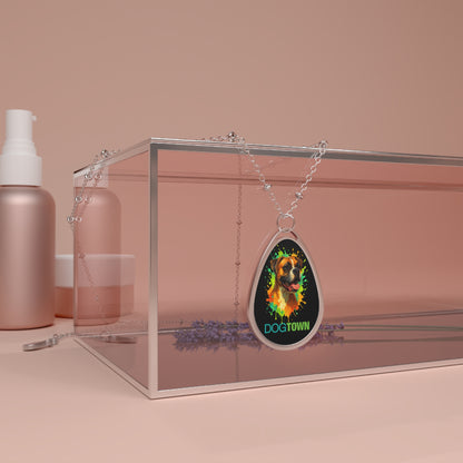 Dogtown Oval Necklace - Boxer Fawn