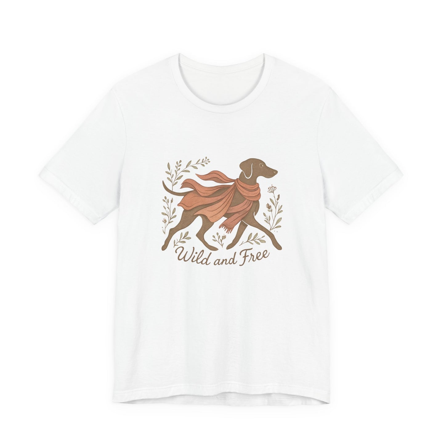 Dogtown Boho Revival "Wild and Free" Unisex Jersey Tee (Weimaraner)