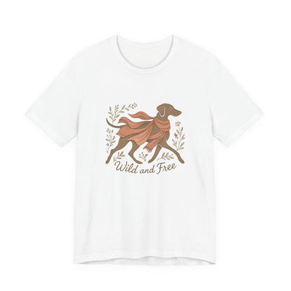 Dogtown Boho Revival "Wild and Free" Unisex Jersey Tee (Weimaraner)