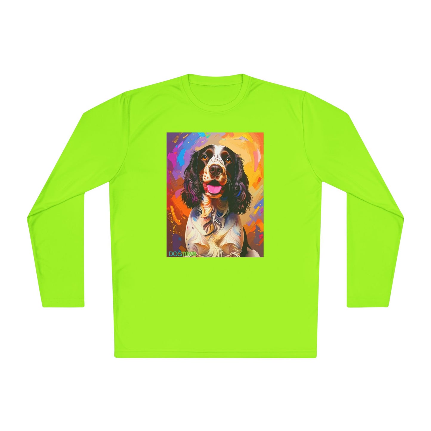 Pup Art Canvas Sport Long Sleeve Tee (English Springer Spaniel - 3)