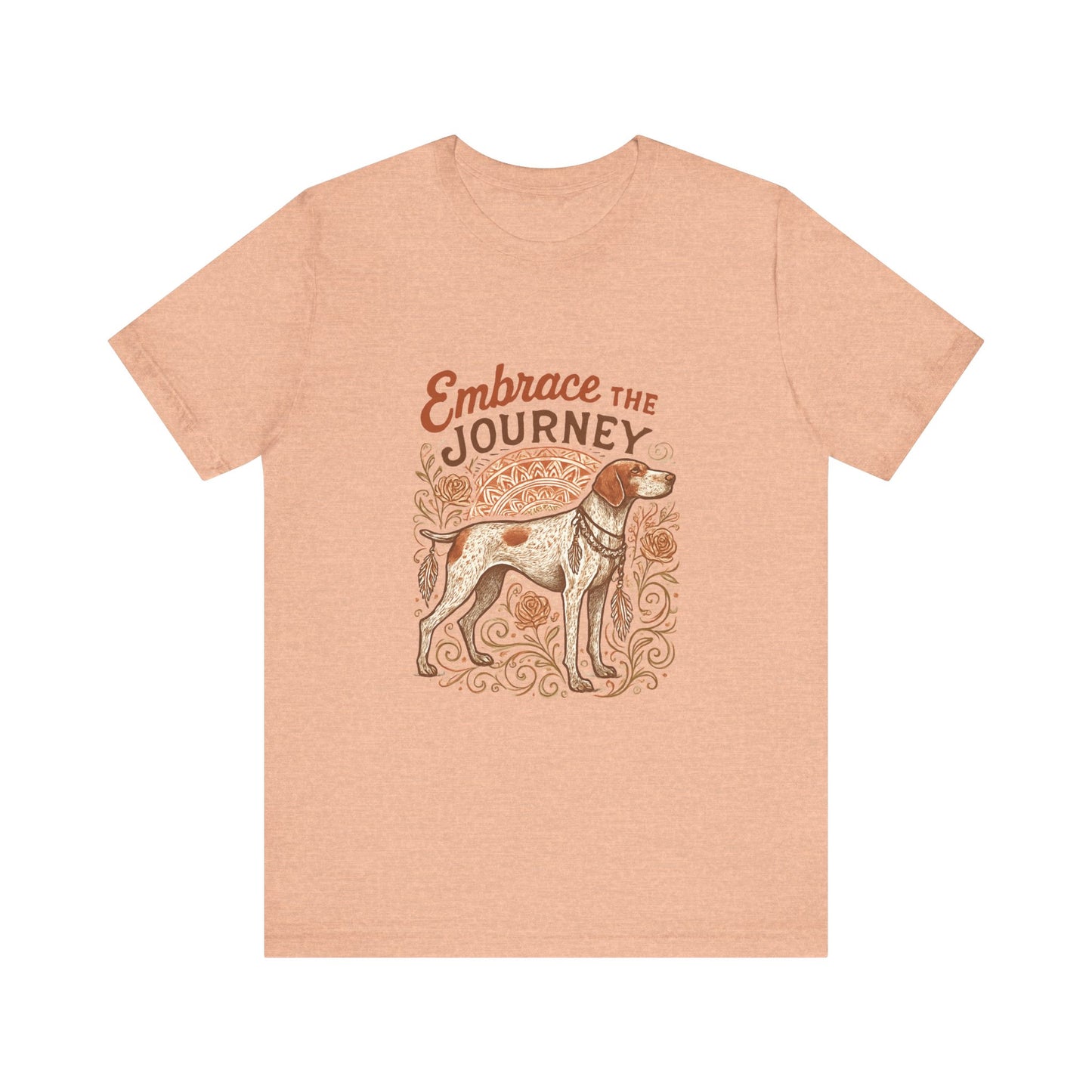 Dogtown Boho Revival "Embrace the Journey" Unisex Jersey Short Sleeve Tee (German Shorthaired Pointer)