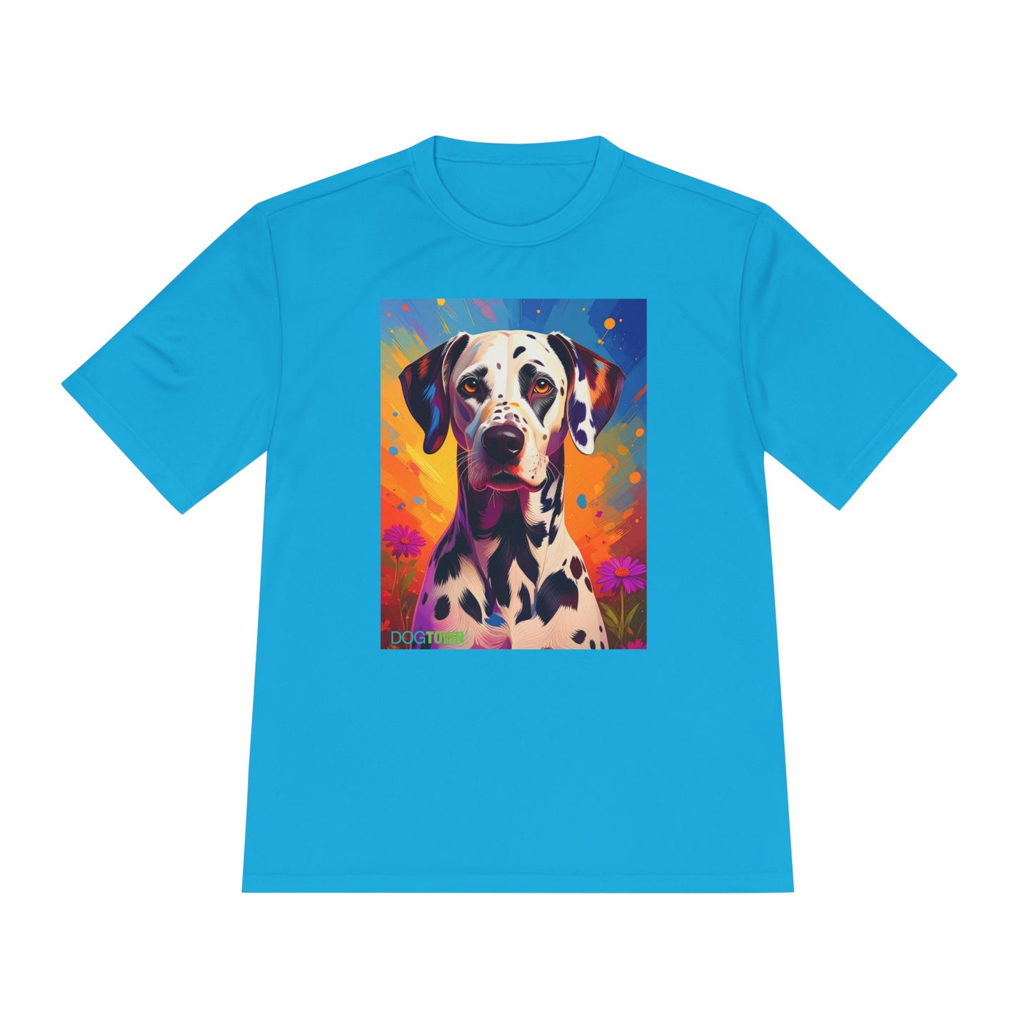 Pup Art Canvas Unisex Moisture Wicking Tee (Dalmation)