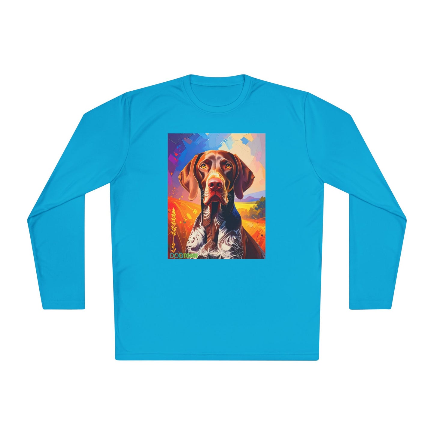 Pup Art Canvas Sport Long Sleeve Tee (German Shorthaired Pointer)