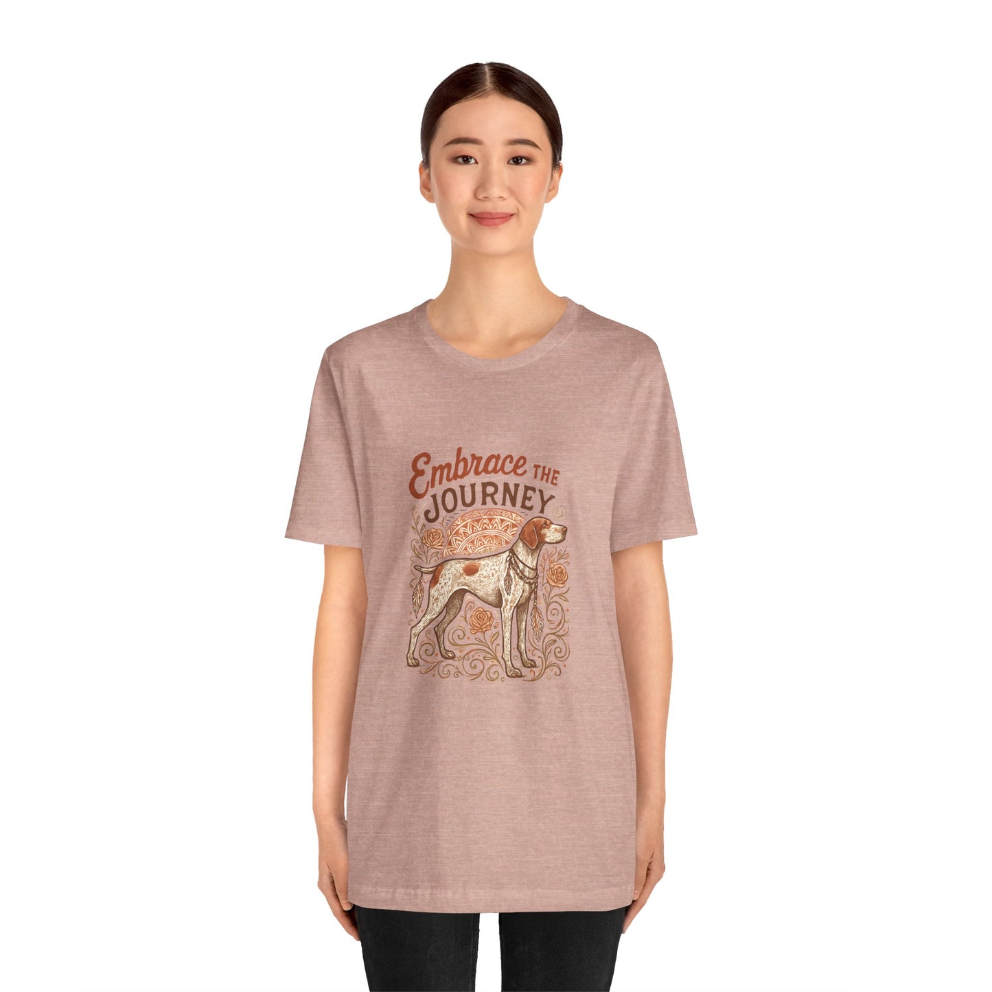 Dogtown Boho Revival "Embrace the Journey" Unisex Jersey Tee (German Shorthaired Pointer)