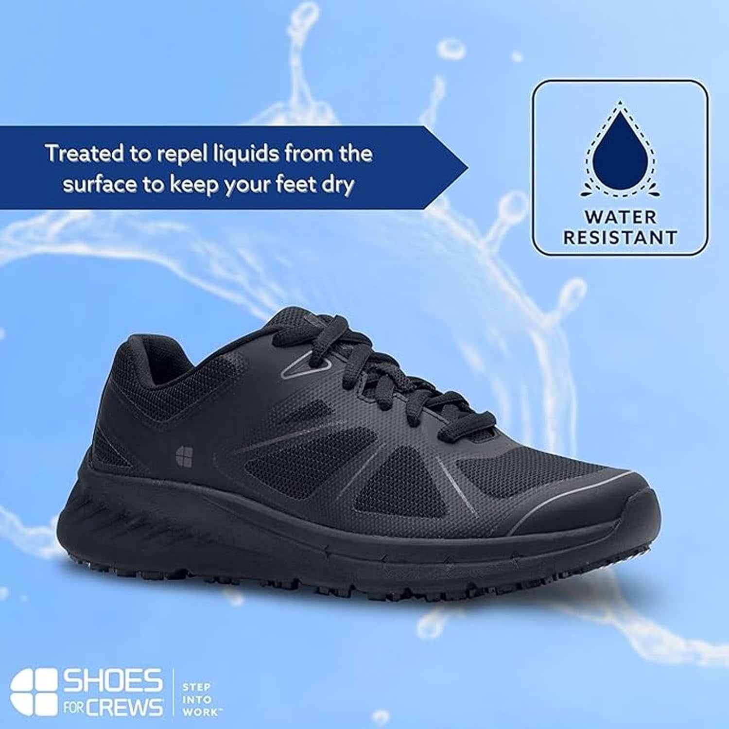 Women'S Slip-Resistant Work Sneakers - Comfortable, Lightweight, Water-Resistant & Non-Slip Safety Shoes for Women - Ideal for Food Service, Healthcare, Retail & More - Vitality II
