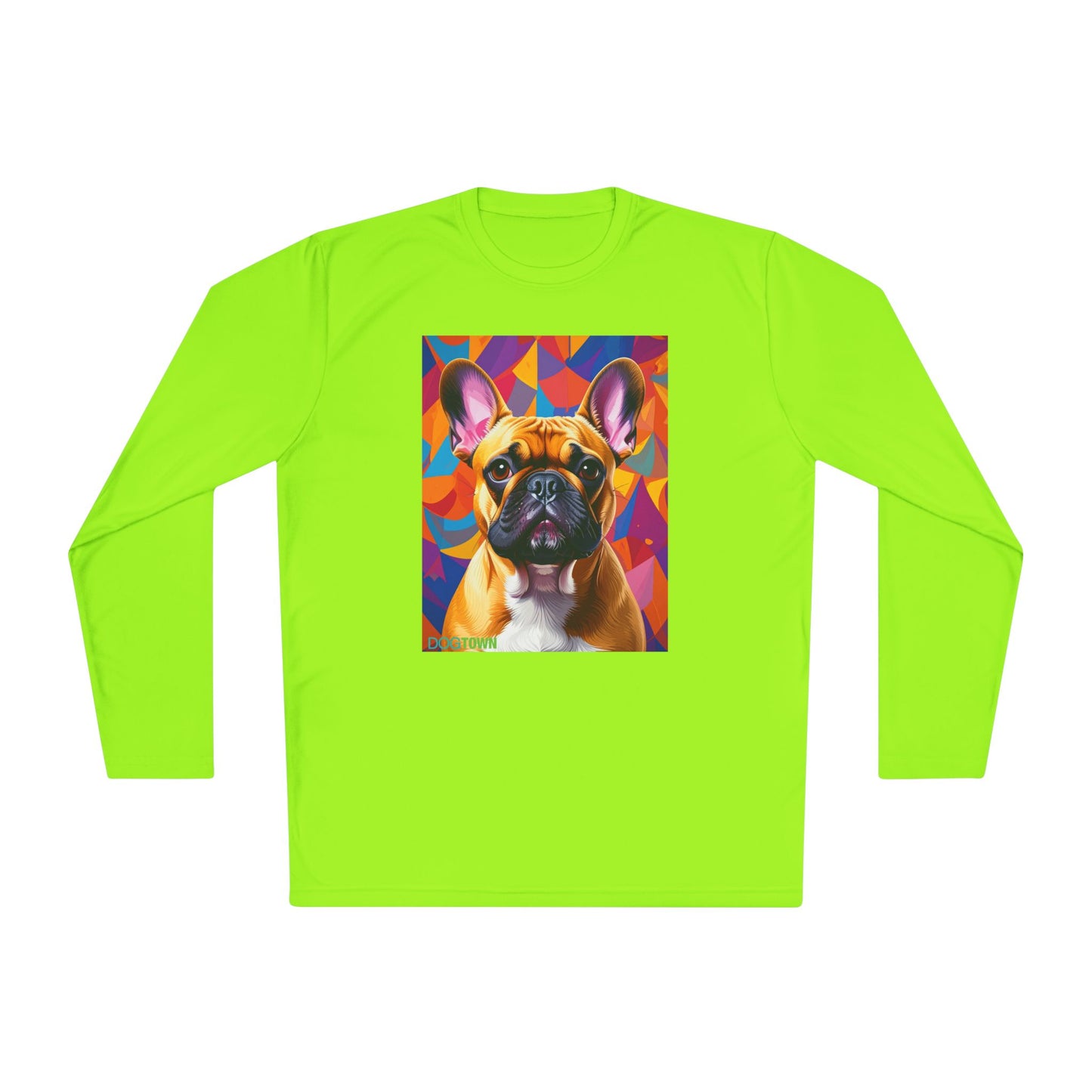 Pup Art Canvas Sport Long Sleeve Tee (French Bulldog)
