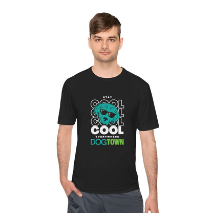 Dogtown "Stay Cool" Blue Short Sleeve Polyester Lightweight Tee