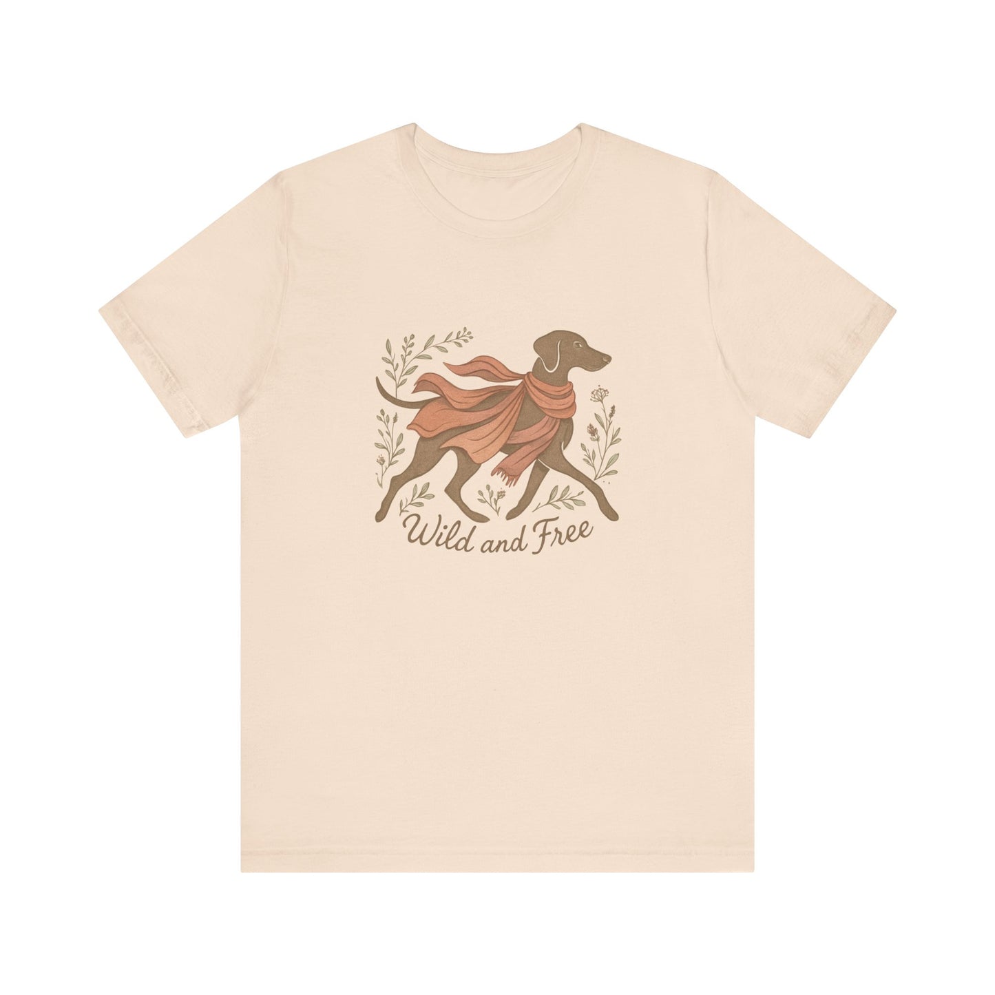 Dogtown Boho Revival "Wild and Free" Unisex Jersey Tee (Weimaraner)