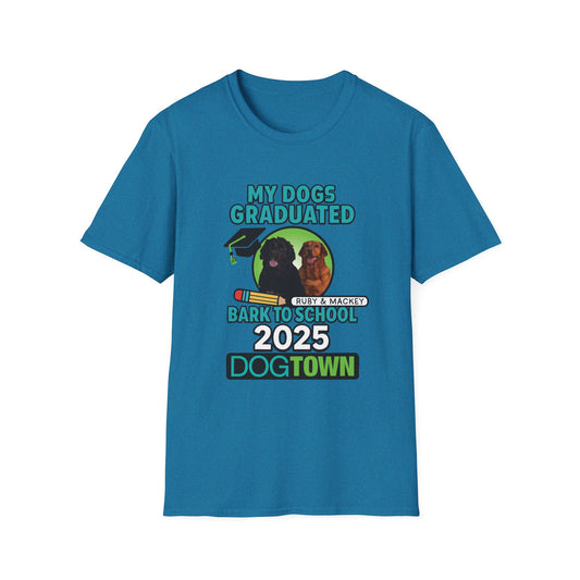 Bark to School 2025 - Unisex T-Shirt (Ruby & Mackey)