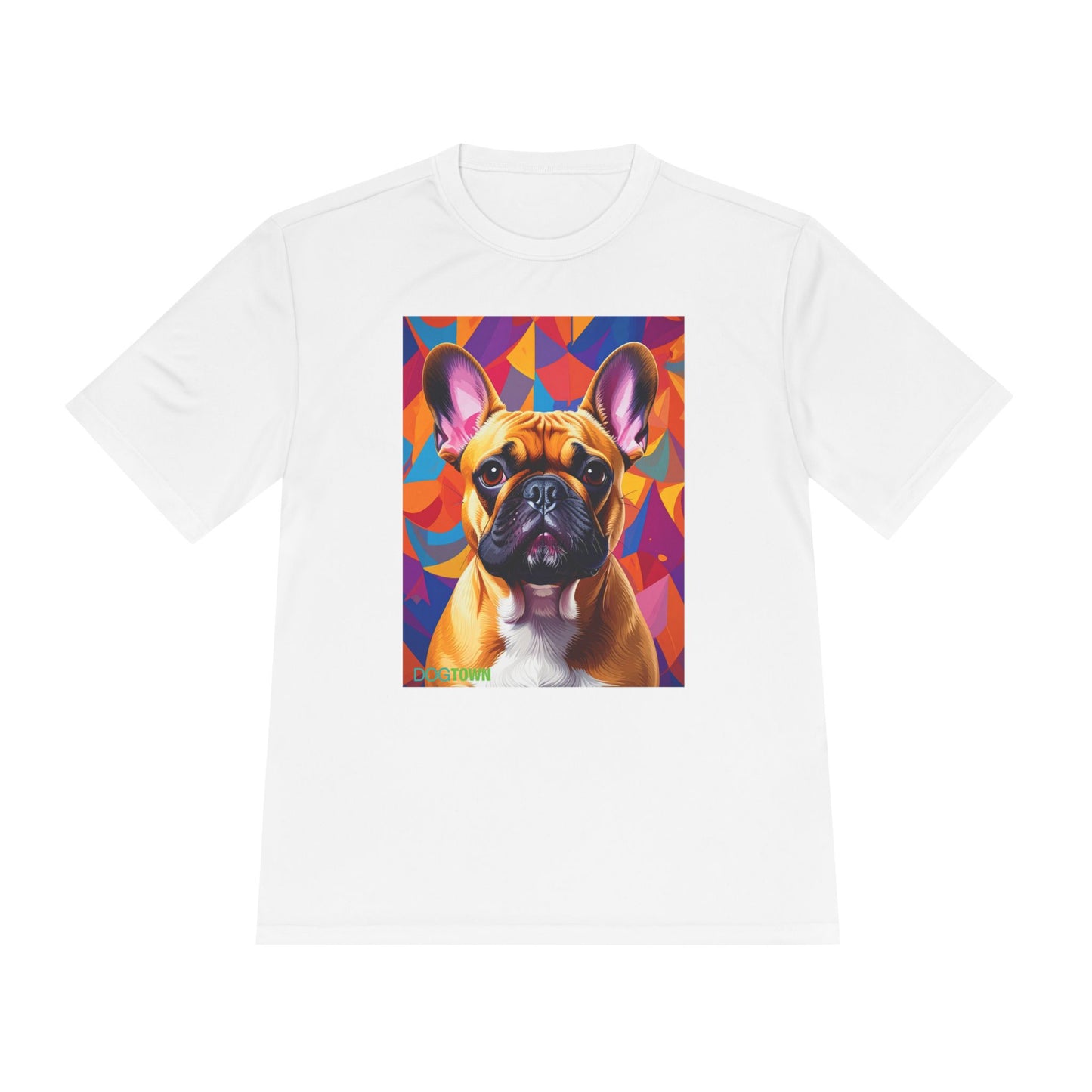 Pup Art Canvas Unisex Moisture Wicking Tee (French Bulldog)