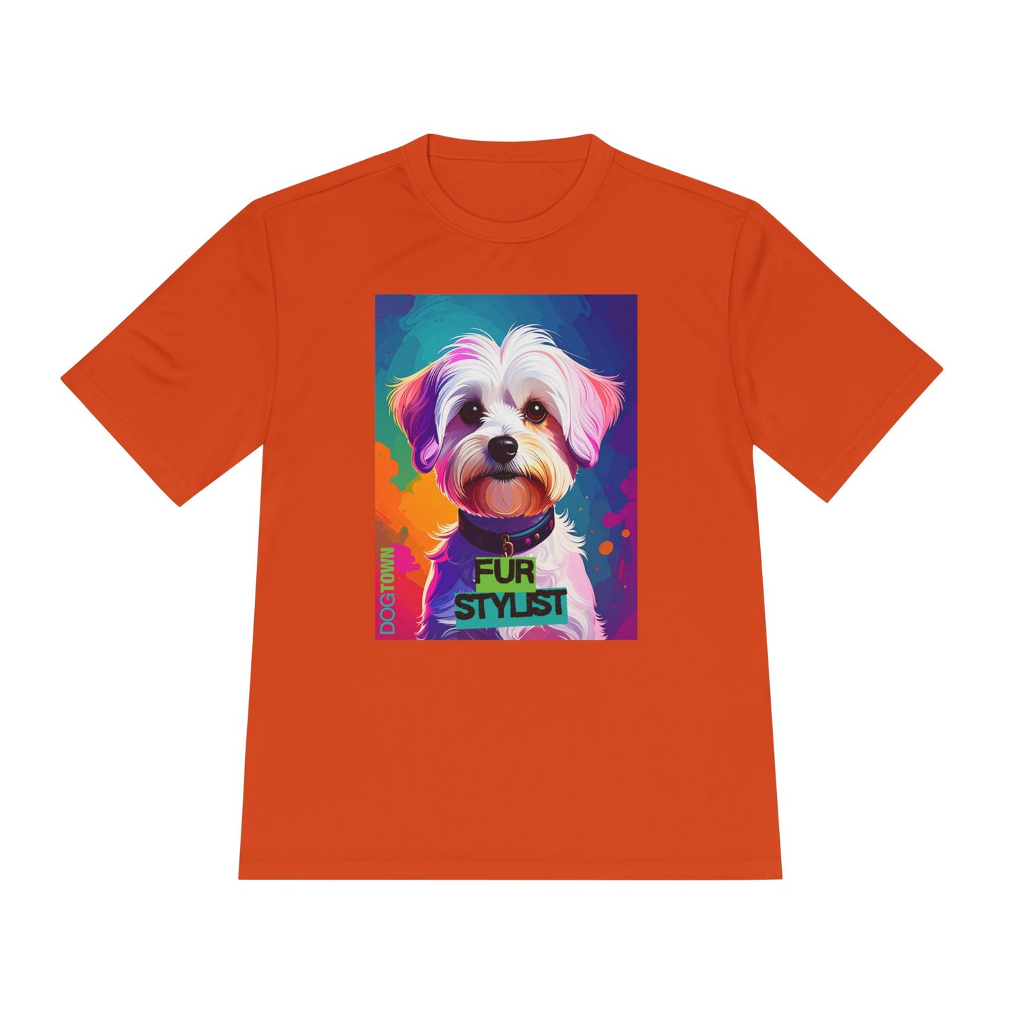 Dogtown Fur Stylist Groomer Shirt (Colorful with Havanese)