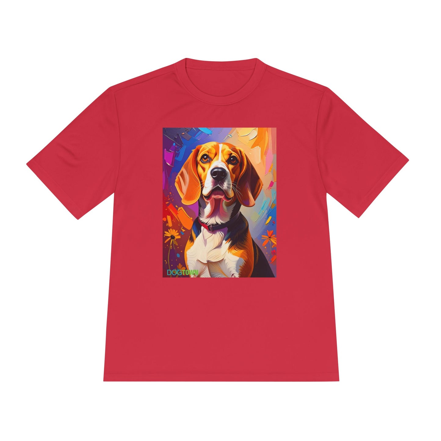 Pup Art Canvas Unisex Moisture Wicking Tee (Beagle)