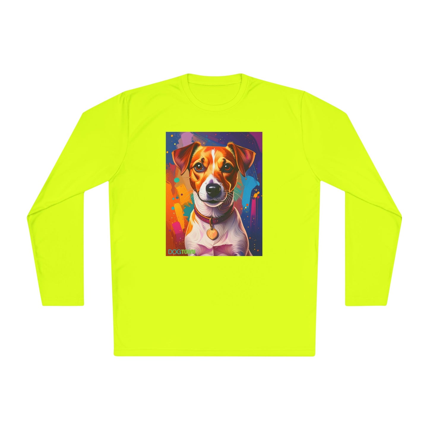 Pup Art Canvas Sport Long Sleeve Tee (Jack Russell Terrier)