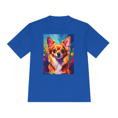 Pup Art Canvas Unisex Moisture Wicking Tee (Chihuahua)