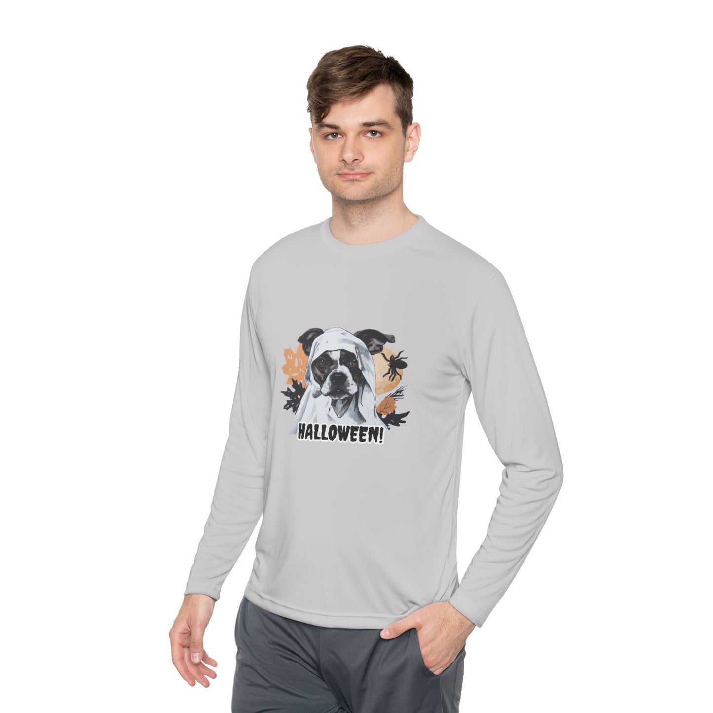 "Halloween" Long Sleeve Polyester Lightweight Tee
