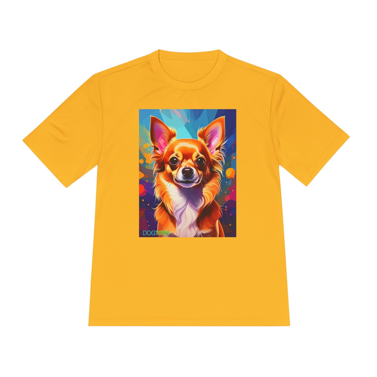 Pup Art Canvas Unisex Moisture Wicking Tee (Chihuahua)
