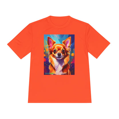 Pup Art Canvas Unisex Moisture Wicking Tee (Chihuahua)