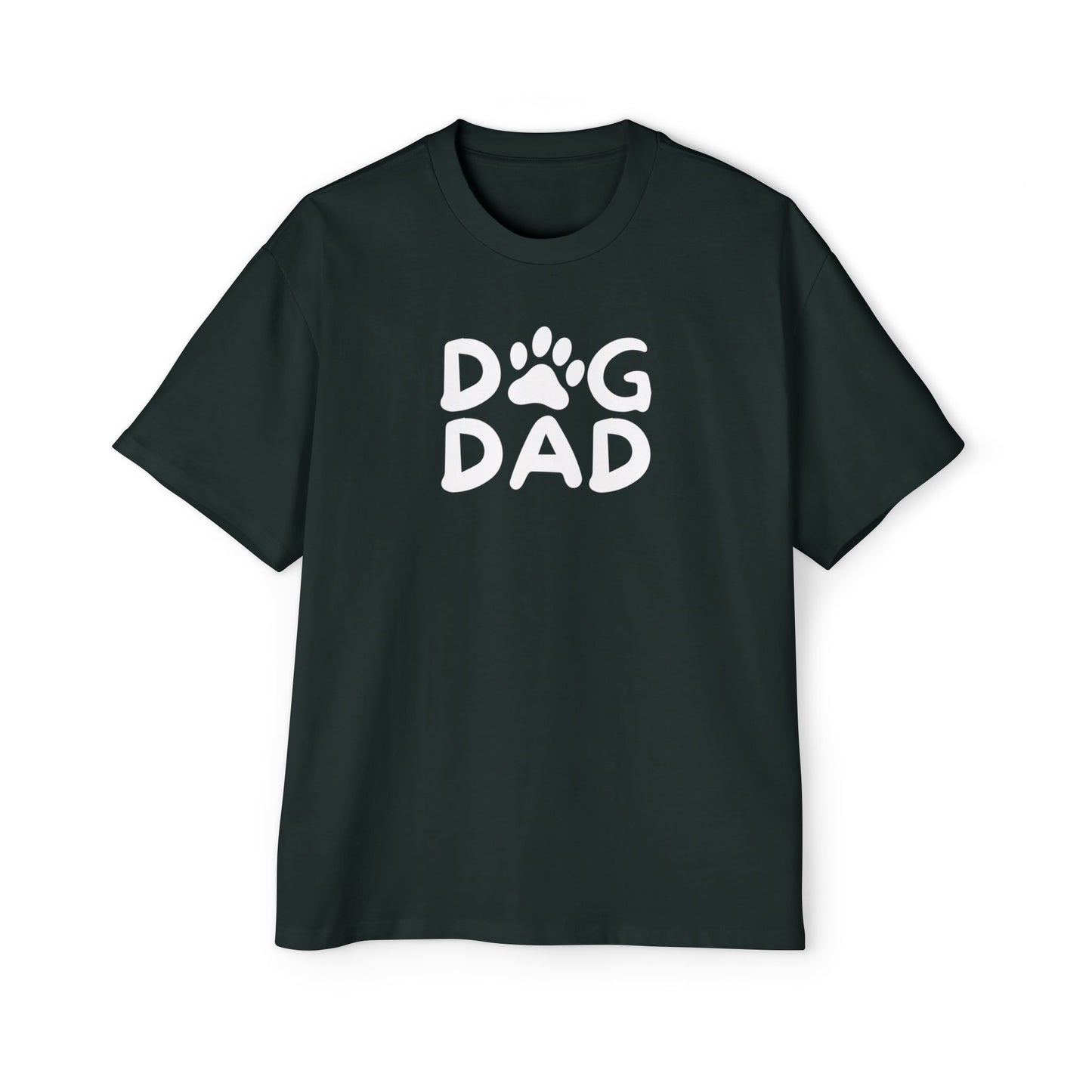 Dog Dad Heavy Oversized Tee, Perfect Gift for Dog Lovers, Casual Comfort, Father's Day, Pet Parent Apparel